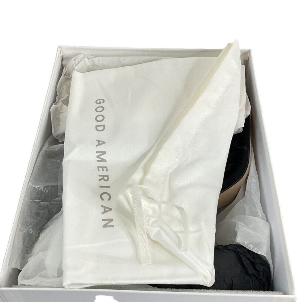 Good American Shoes Womens Size 11.5 Black Strappy Heels Caged Stilleto $260 Nwb - Picture 6 of 10